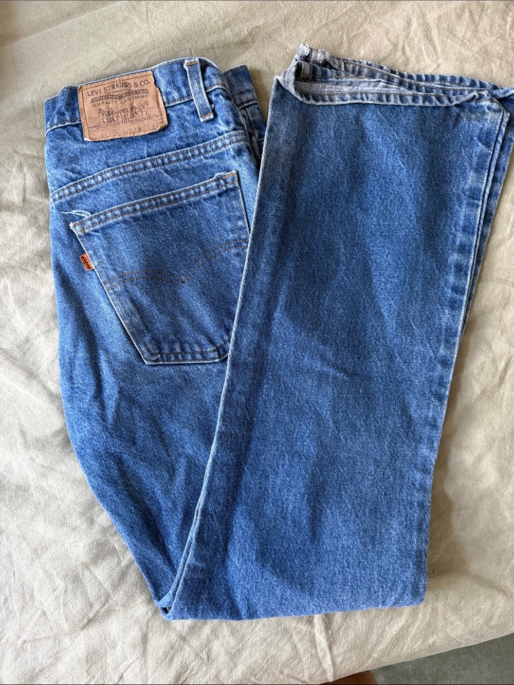 Levi's Men’s 517 Orange Arab Classic Blue Denim Jeans